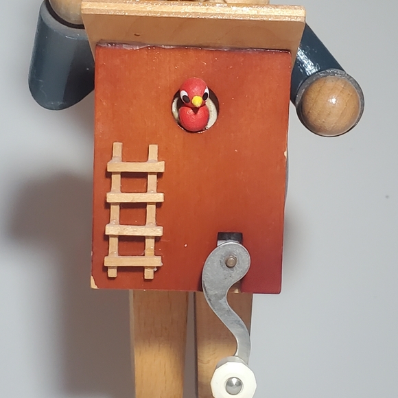 Vintage German Birdwatcher Wooden Smoker / Incense Burner Musical - Picture 4 of 12